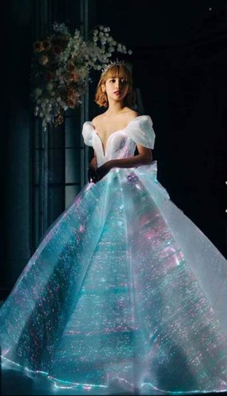 絕美婚紗 光纖的運用